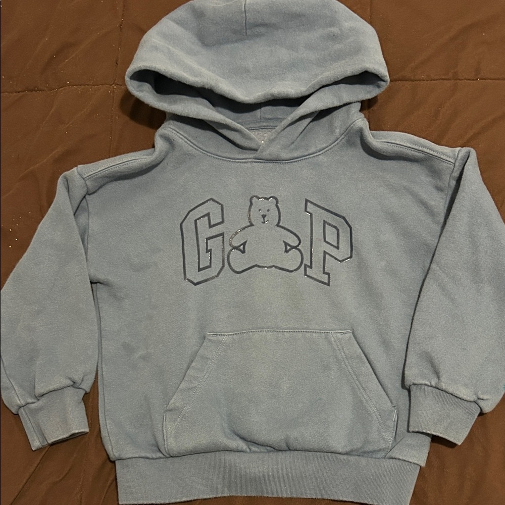 GAP Light Blue Kids Hoodie with Bear Logo